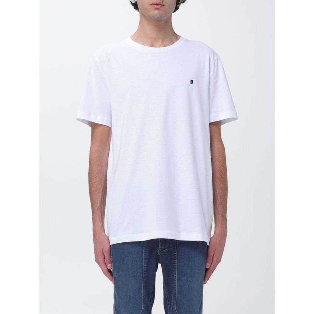 Dondup Men Cotton T-Shirt With Mini Logo Dondup